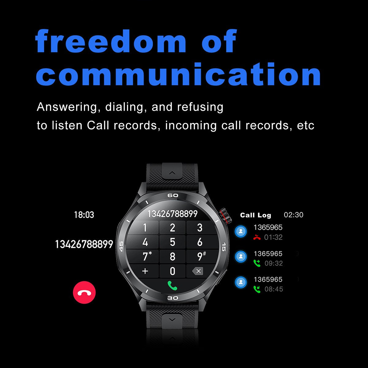 Minsxk Smart Watch Fits for Android and Iphone, 1.52" HD Fitness Tracker,120+ Sport Modes, Smartwatch with Bluetooth Calls/Answer,Smart Watches for Men Women,Ip68 Waterproof,for Gift Black