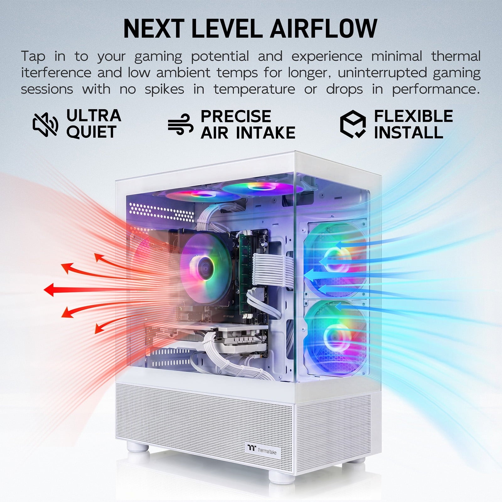 AIGAMEPC Gaming PC Desktop Computer, Intel Core i7 up to 4.0GHz, GTX 1660 Super 6GB, 16GB RAM, 512GB M.2 SSD, BX3 550W 80PLUS Bronze PSU, WiFi 5, RGB Fan x5, Windows 11 Home, White PC