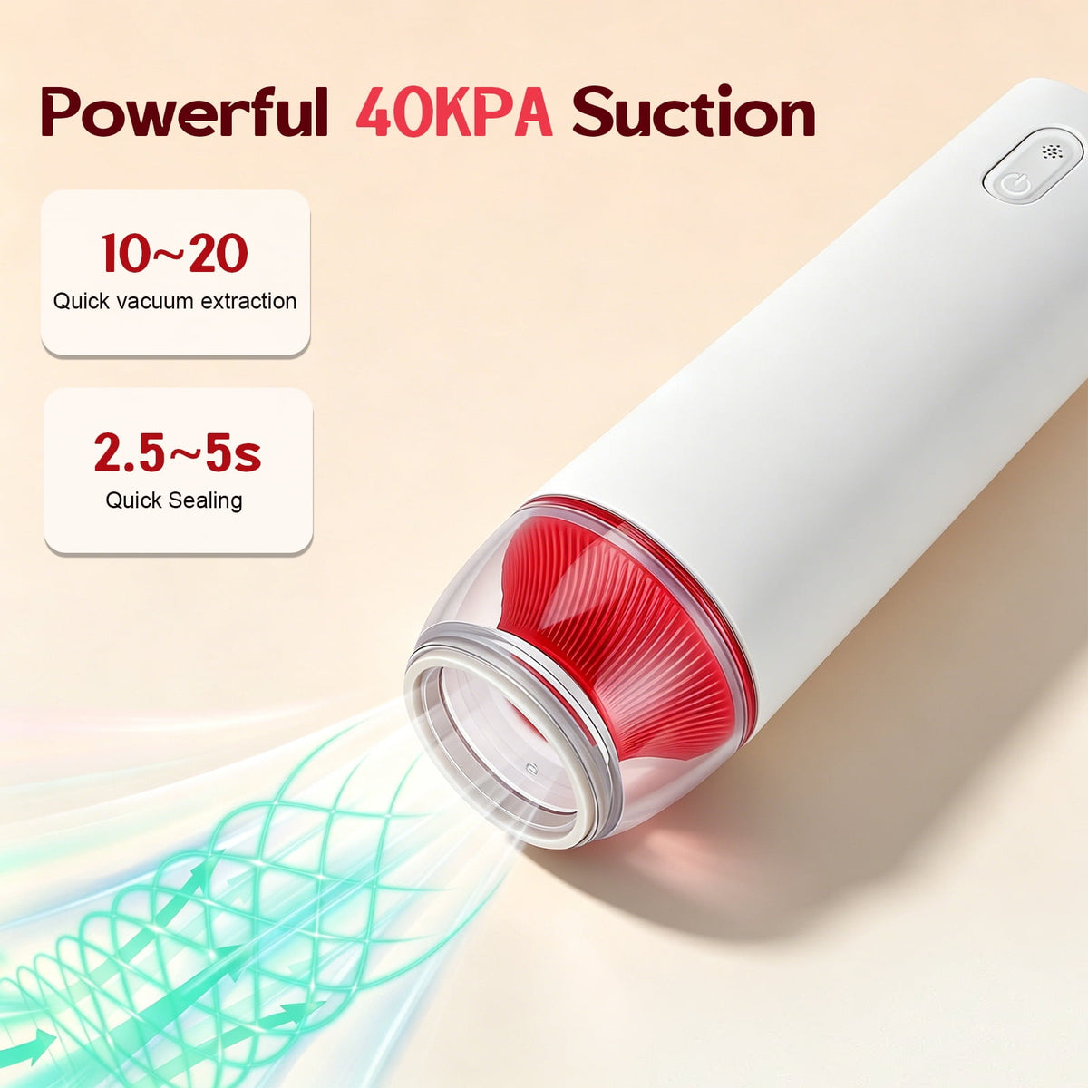 Doulami Handheld Vacuum Sealer for Food, 40KPA Seal Meal Saver, Compact Handheld Vacuum Sealer with 30 Reusable Bags, Portable Food Sealer