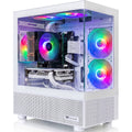 AIGAMEPC Gaming PC Desktop Computer, Intel Core i7 up to 4.0GHz, GTX 1660 Super 6GB, 16GB RAM, 512GB M.2 SSD, BX3 550W 80PLUS Bronze PSU, WiFi 5, RGB Fan x5, Windows 11 Home, White PC